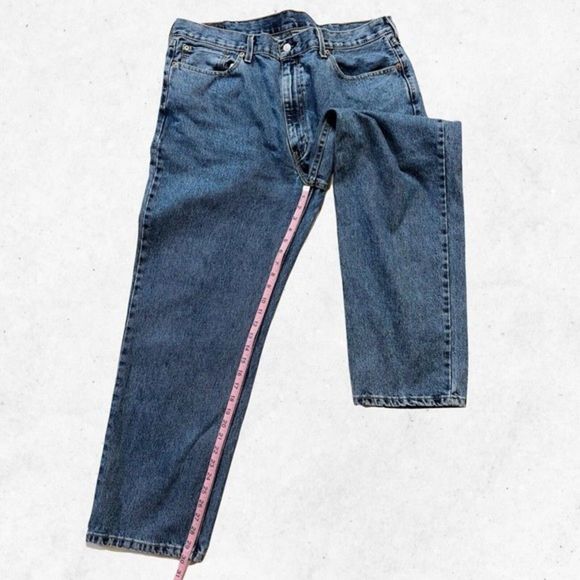 Levi's 550 Men Jeans‎ W40 L30 Denim Straight Leg Medium Wash Mid Rise Zipper - Picture 7 of 12